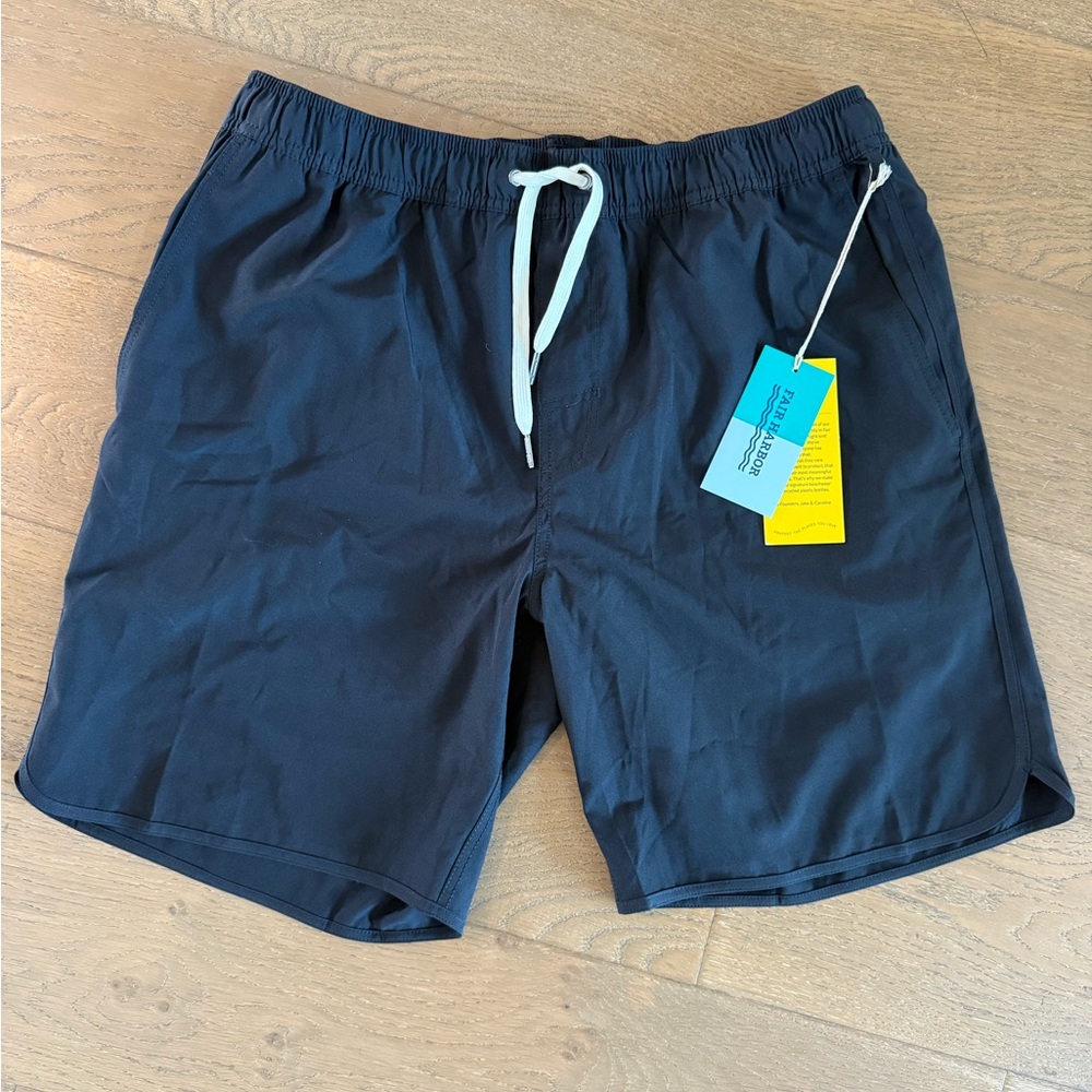 Fair Harbor Men's Black Hybrid Shorts